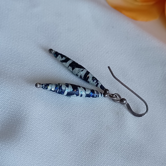 Rolled Paper Earrings - Picture 8 of 8